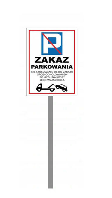 Tabliczka Znak PARKING ZAKAZ PARKOWANIA 20x30 100cm