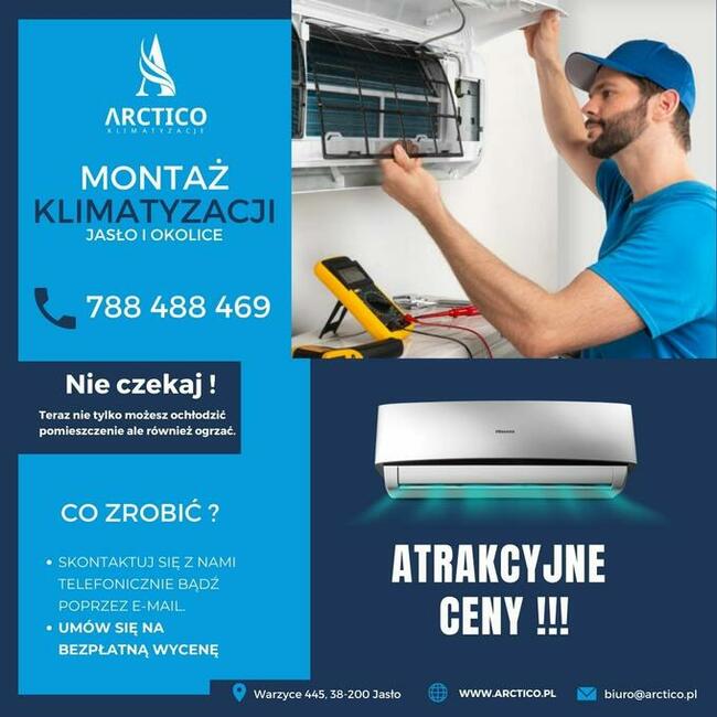 Montaż klimatyzacji Jasło i okolice