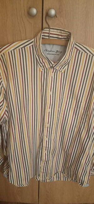 Koszula męska w kolorowe paski