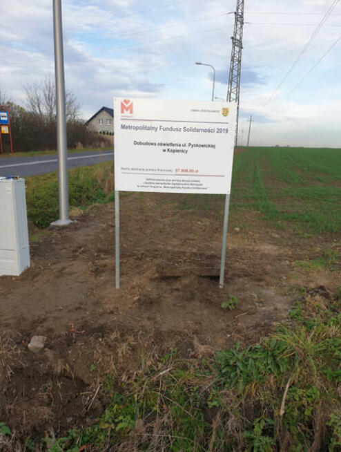 SZYLD REKLAMOWY 100x50 cm 2-STR + konstrukcja 150