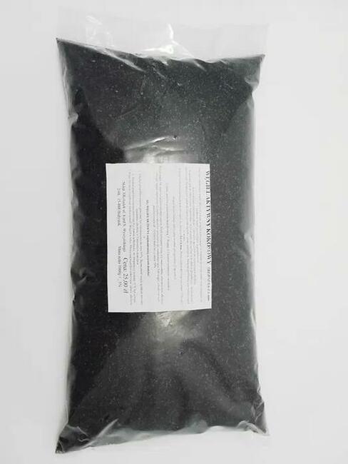 Węgiel Aktywny Kokosowy, średni 0,6-1,6mm,destylat