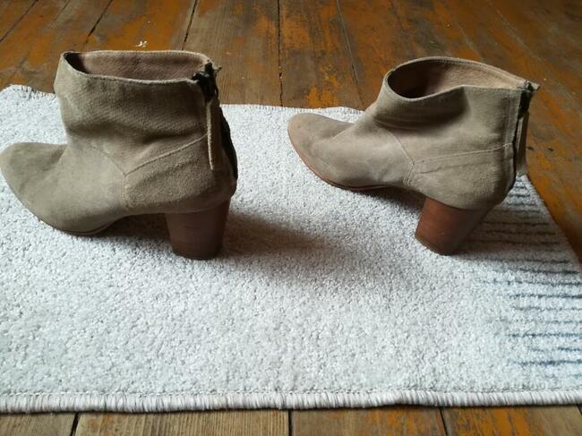 Botki damskie brązowe 39