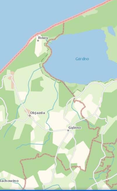 Działka budowlana w Gąbino