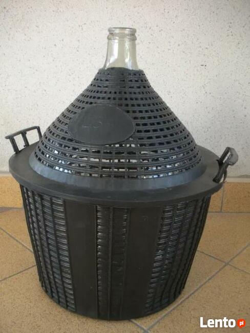 Balon do wina 25L w koszyczku, gąsior, wino, baniak, dymion,