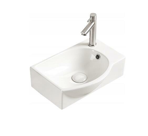 UMYWALKA NABLATOWA 40x28 ŚCIENNA BIAŁA prawa/ lewa