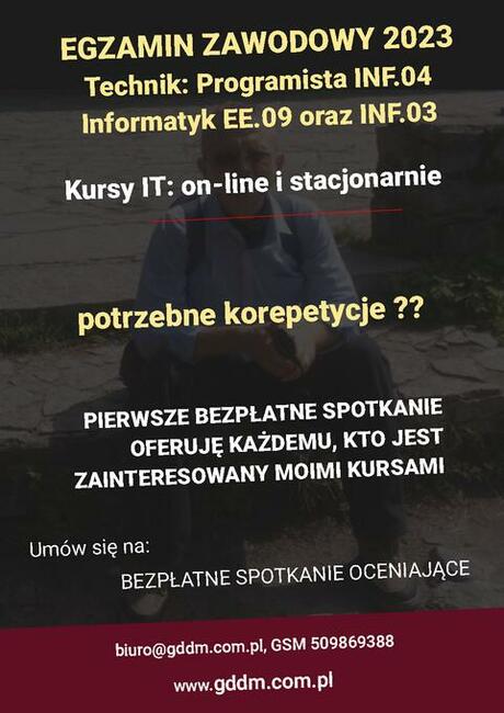 KOREPETYCJE 2026 Matura Technik inform INF.03/Program Inf.04