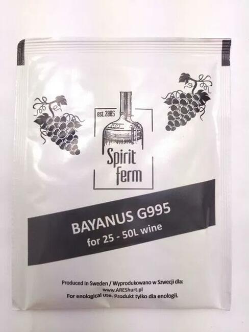 Drożdże winiarskie Bayanus G995