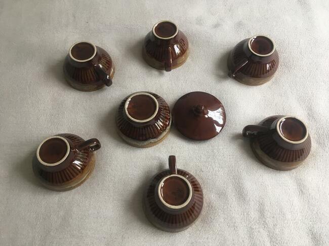 PRL Mirostowice Kasia Sadulski filiżanki cukiernica porcelit