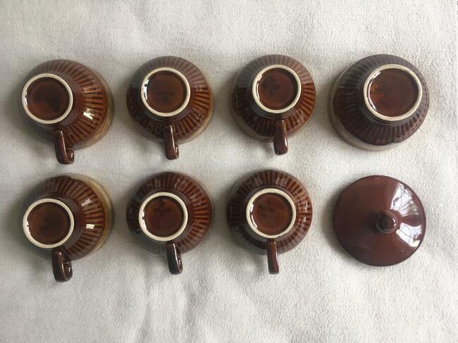 PRL Mirostowice Kasia Sadulski filiżanki cukiernica porcelit