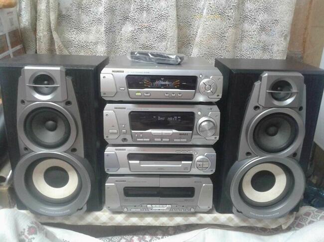 mocna Wieża TECHNICS z pilotem