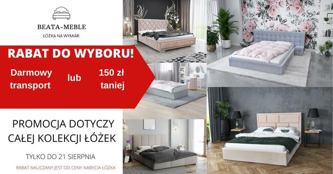 *Super oferta! łóżko LAURA 140x200 z materacem i stelażem