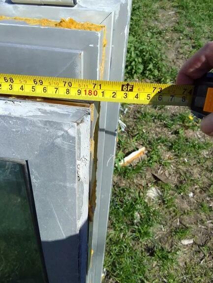 Witryna aluminiowa okno 120 x 180 cm 1200 x 1800 mm