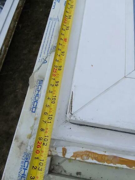 Drzwi wejściowe balkonowe pcv okno witryna 102 x 260 cm