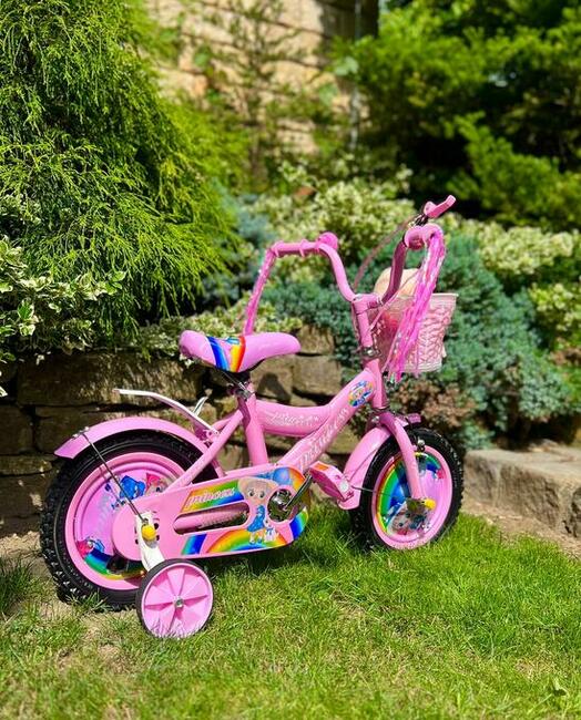 Rowerek dla Dzieci - 12 cali koła - kolor Różowy
