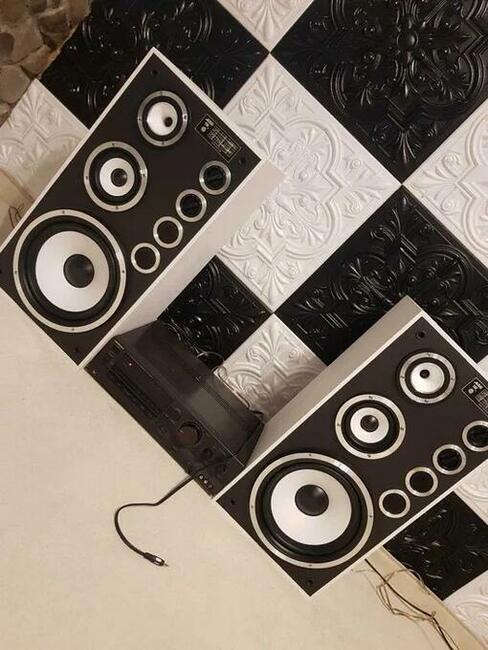 Kolumny Altus Tonsil 110 (Wersja Czarno-Biała) Unikalny D