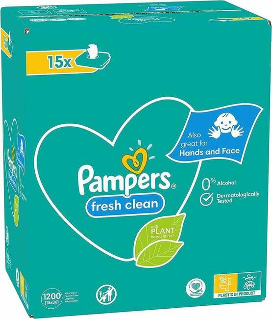 Chusteczki nawilżane Pampers Fresh Clean 1200szt