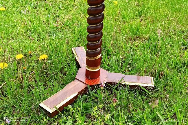 Stolik okrągły z nadrukiem