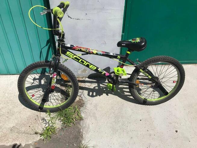 Rower BMX score czarno/zielony