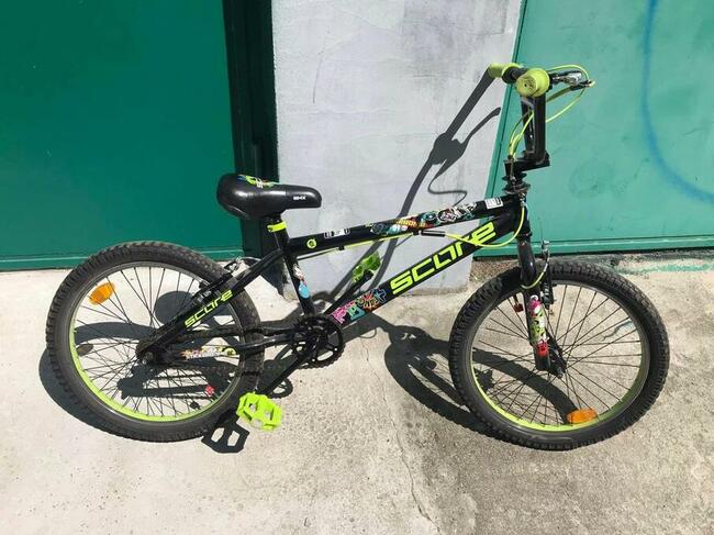 Rower BMX score czarno/zielony