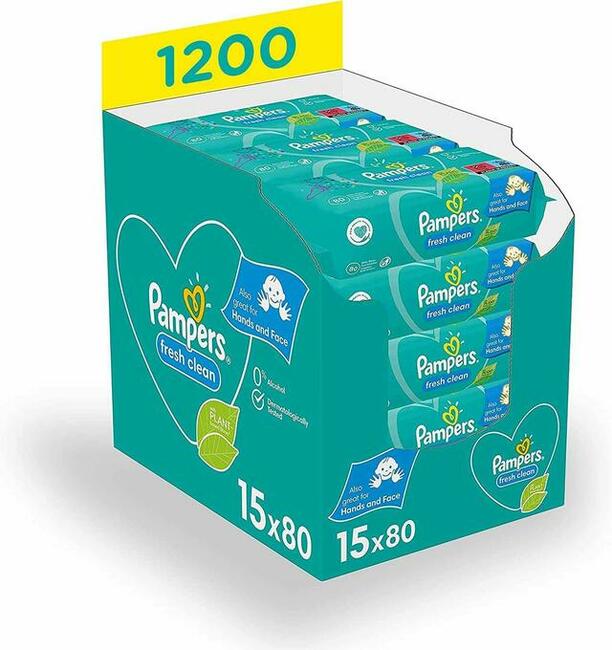 Chusteczki nawilżane Pampers Fresh Clean 1200szt