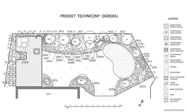 Projekt ogrodu rabaty tarasu oczka wodnego