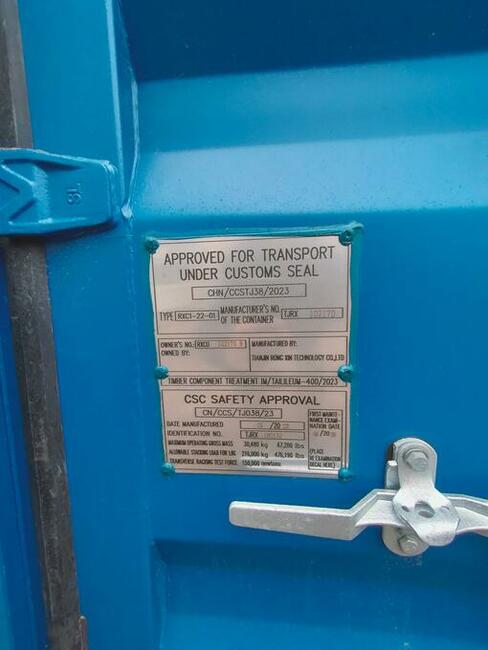 Sprzedam kontener morski magazynowy 6m 20 DC one way Gdansk