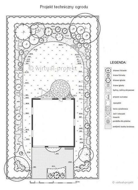 Projekt ogrodu rabaty tarasu oczka wodnego