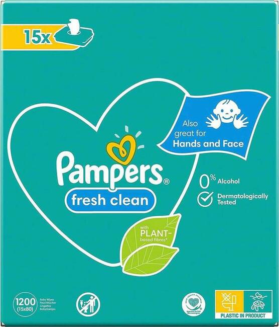 Chusteczki nawilżane Pampers Fresh Clean 1200szt