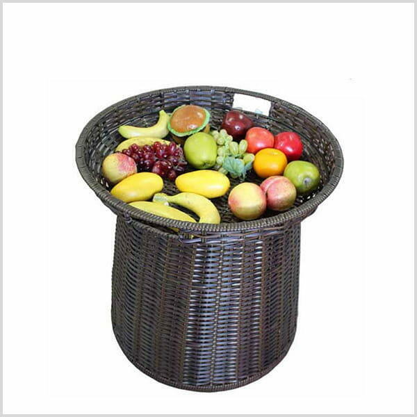 Zestaw koszy okrągłych z poliratanu śr.60cm