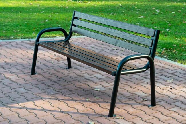 Ławka parkowa z oparciem miejska ogrodowa FADO W079 150cm