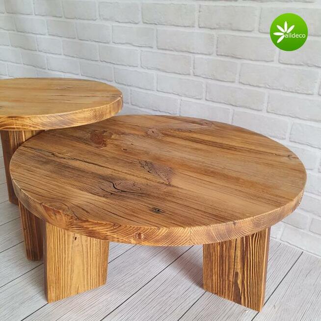 Stoliki kawowe ze starego drewna