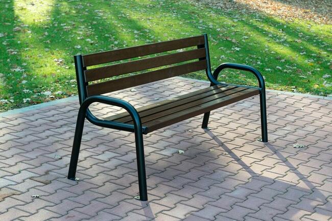 Ławka parkowa z oparciem miejska ogrodowa FADO W079 150cm