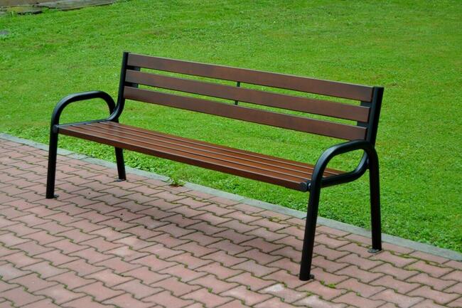 Ławka parkowa z oparciem miejska ogrodowa FADO W079 150cm