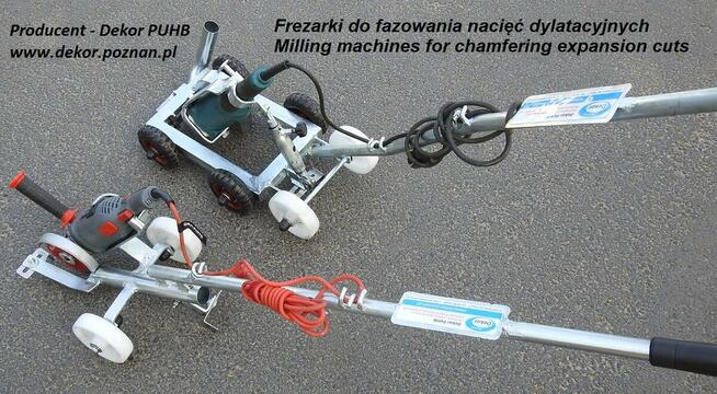 DYLATACJE - Frezarka do fazowania nacięć dylatacji 4+2 kółka