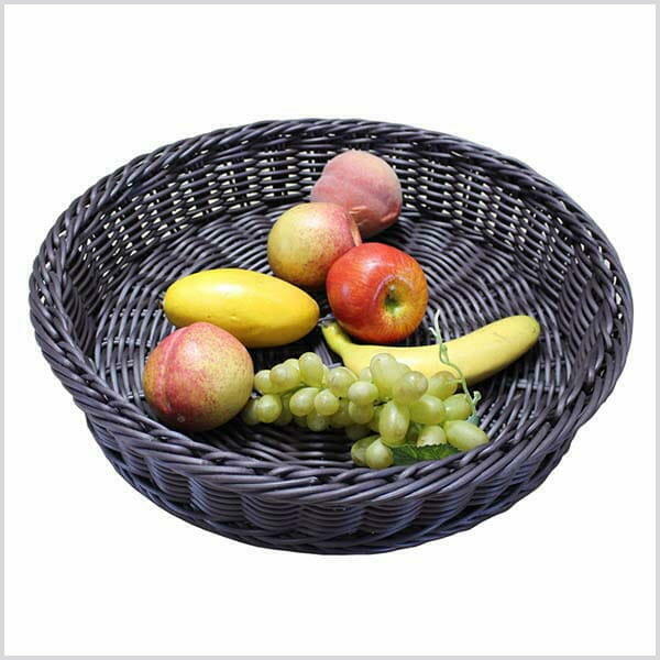 Stojak z trzema okrągłymi koszykami