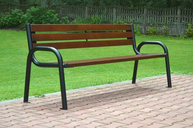 Ławka parkowa z oparciem miejska ogrodowa FADO W079 150cm