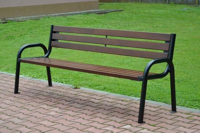 Ławka parkowa z oparciem miejska ogrodowa FADO W079 150cm