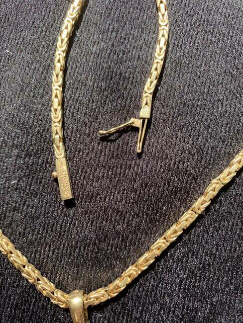 ZŁOTY ŁAŃCUSZEK próba 750 SPLOT KRÓLEWSKI 18 karat