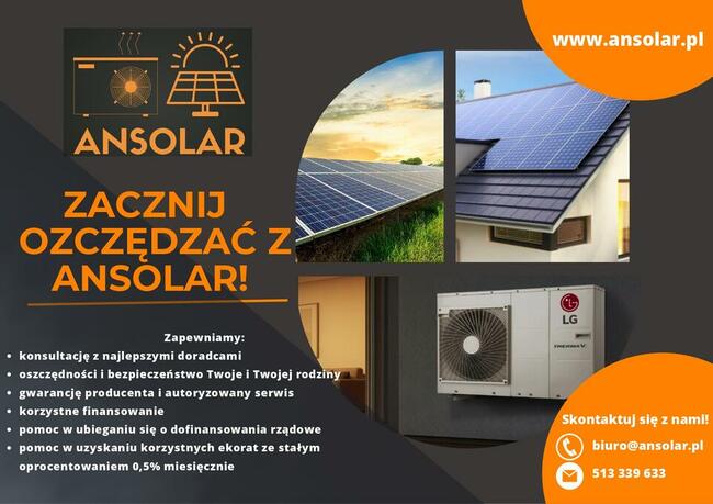 Ansolar fotowoltaika, pompy ciepła i magazyny energii / Biał