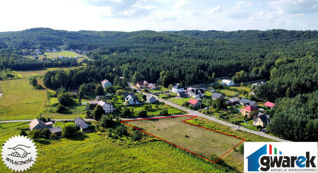 Szeroka Działka Budowlana 3600m2 Hucisko Kwaśniowskie Klucze