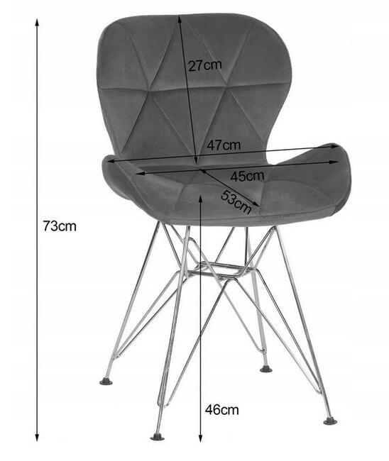 Krzesło aksamitne tapicerowane ZŁOTE Wysyłka gratis