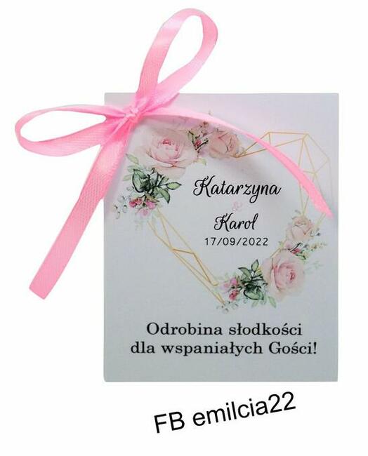 Raffaello - pudełeczko podziękowanie dla gości Ślub