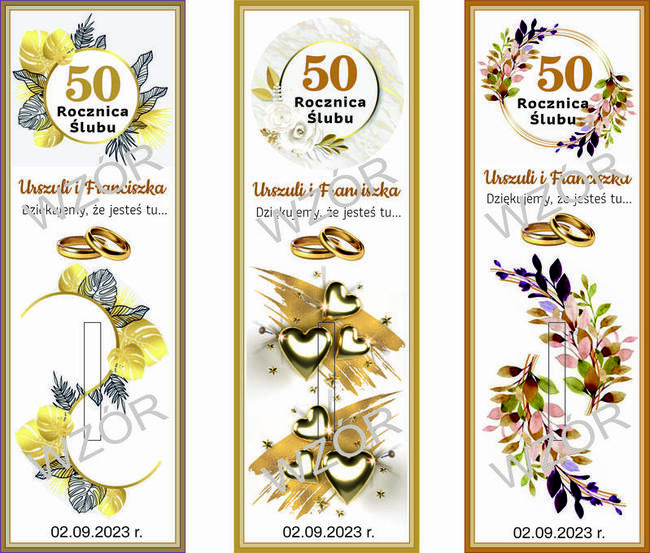 Kompletne Merci podziękowanie dla gości z okazji Rocznicy Śl