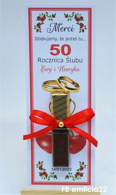 Kompletne Merci podziękowanie dla gości z okazji Rocznicy Śl