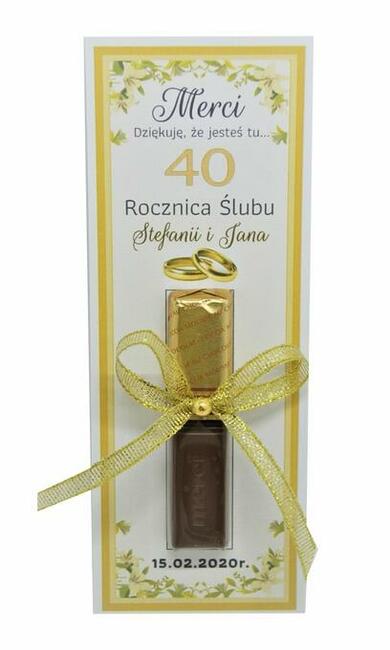 Kompletne Merci podziękowanie dla gości z okazji Rocznicy Śl