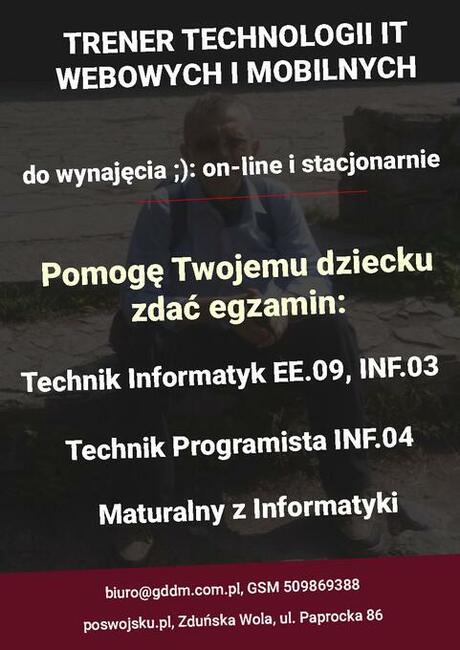 KOREPETYCJE 2025 Matura Informatyka Technik Inform. Progr.