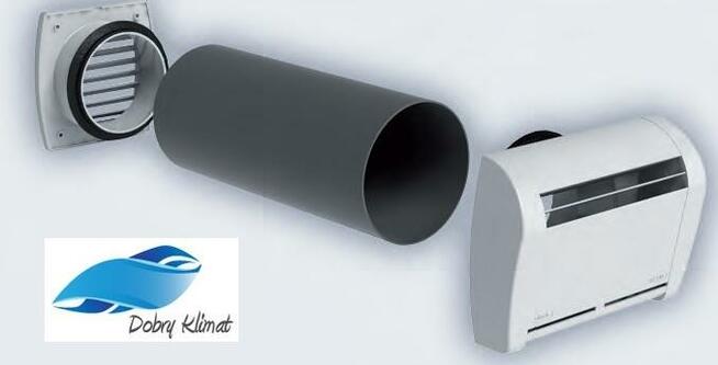 Nawiewnik higrosterowany ścienny tłumienie 41dB