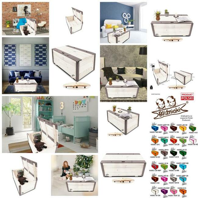 Skrzynia Kufer Pojemnik Drewniany Na Kółkach 95x54x39