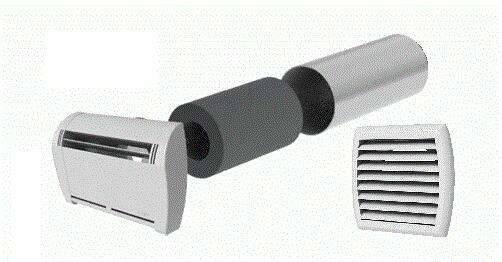 Nawiewnik higrosterowany ścienny tłumienie 41dB