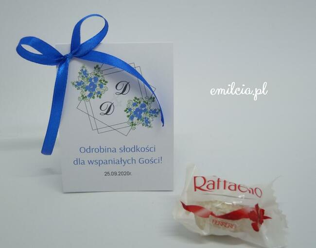 Raffaello - pudełeczko podziękowanie dla gości Ślub